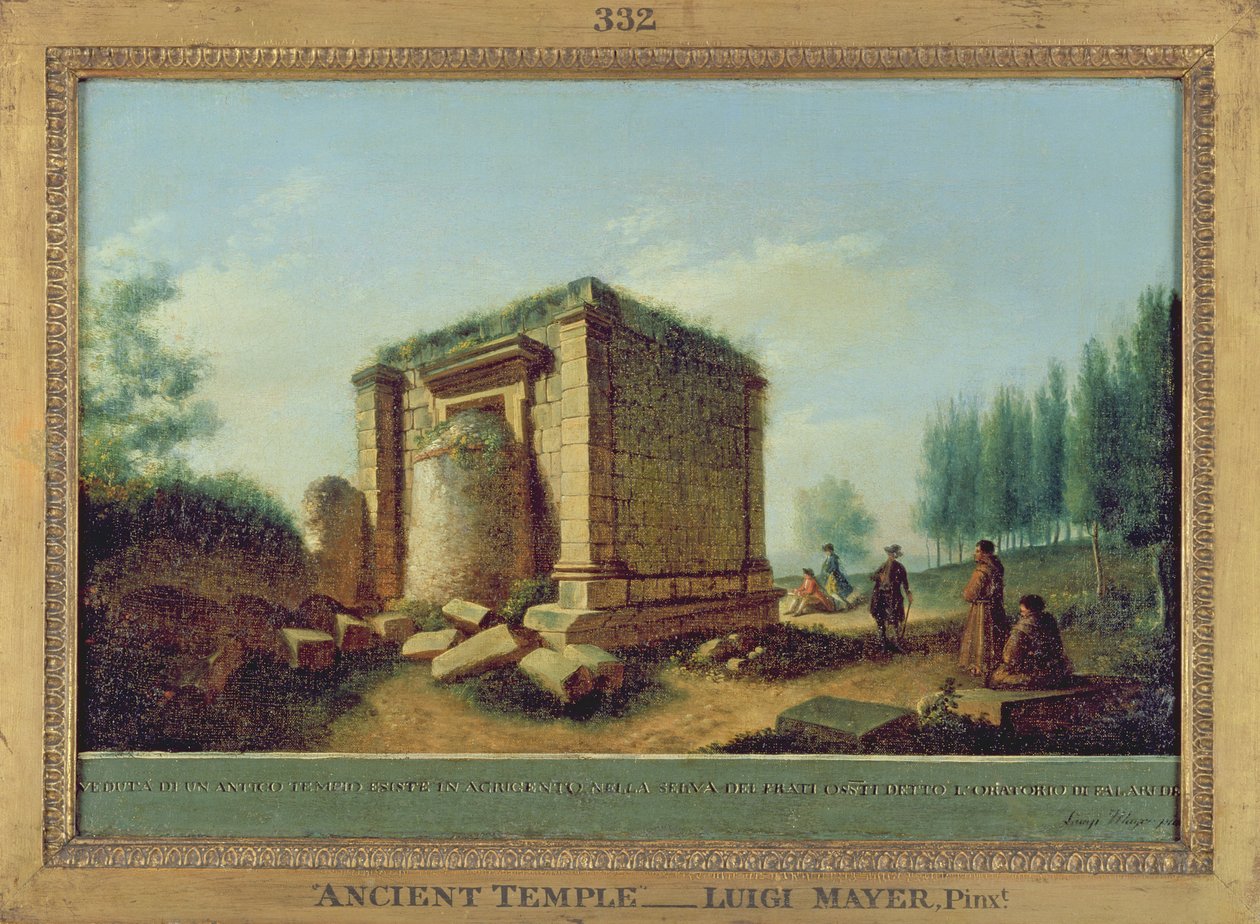 Antiker Tempel von Luigi Mayer