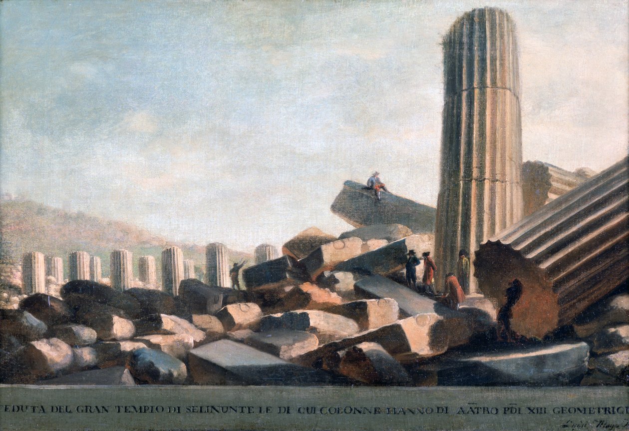 Großer Tempel von Selinunte von Luigi Mayer