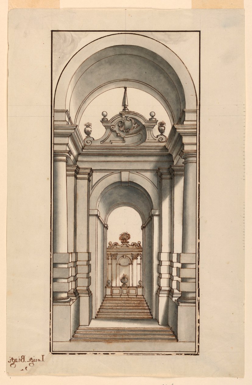 Eingangsbereich mit Treppen von Luigi Biagi