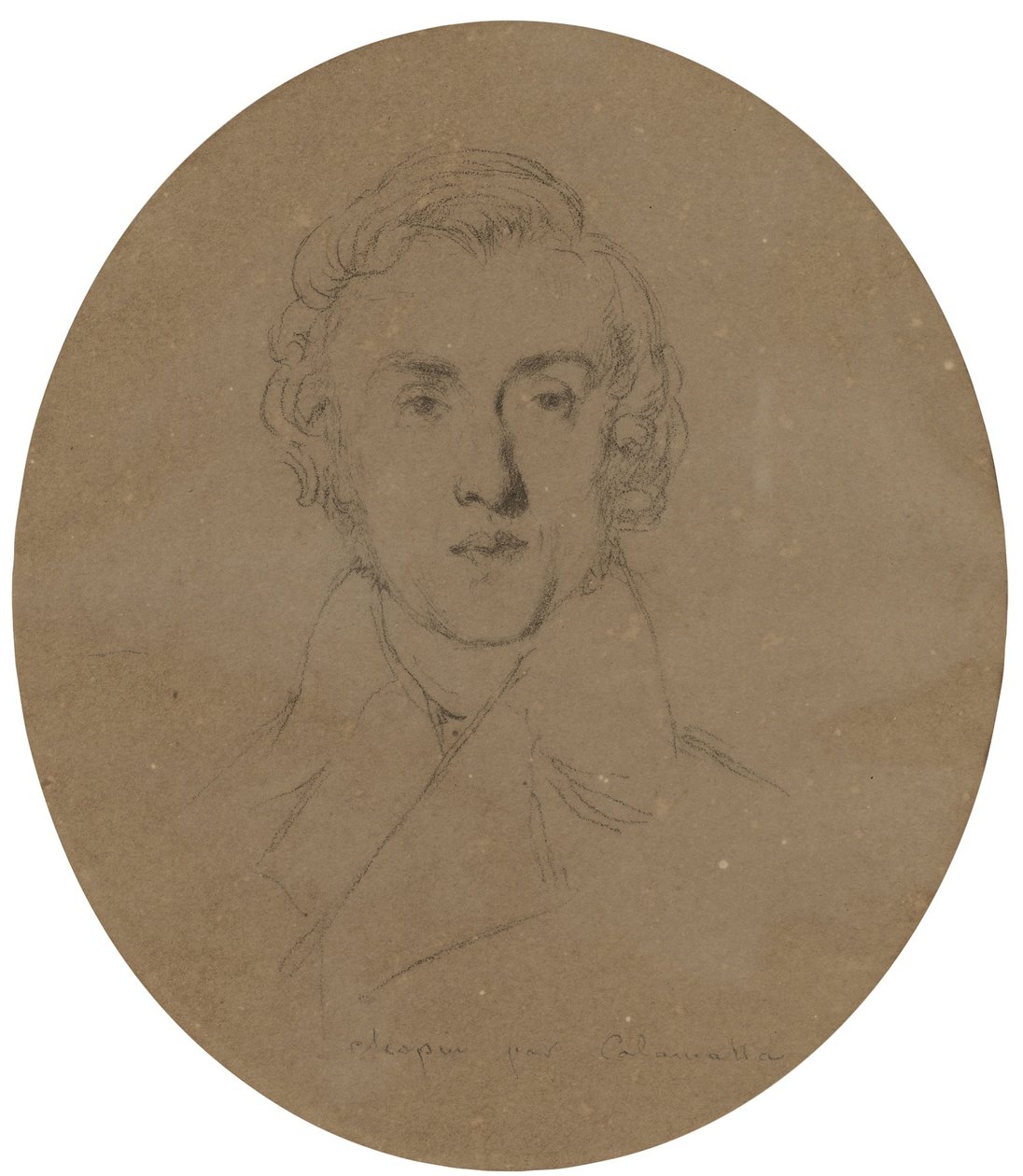 Porträt von Frédéric Chopin von Luigi Calamatta