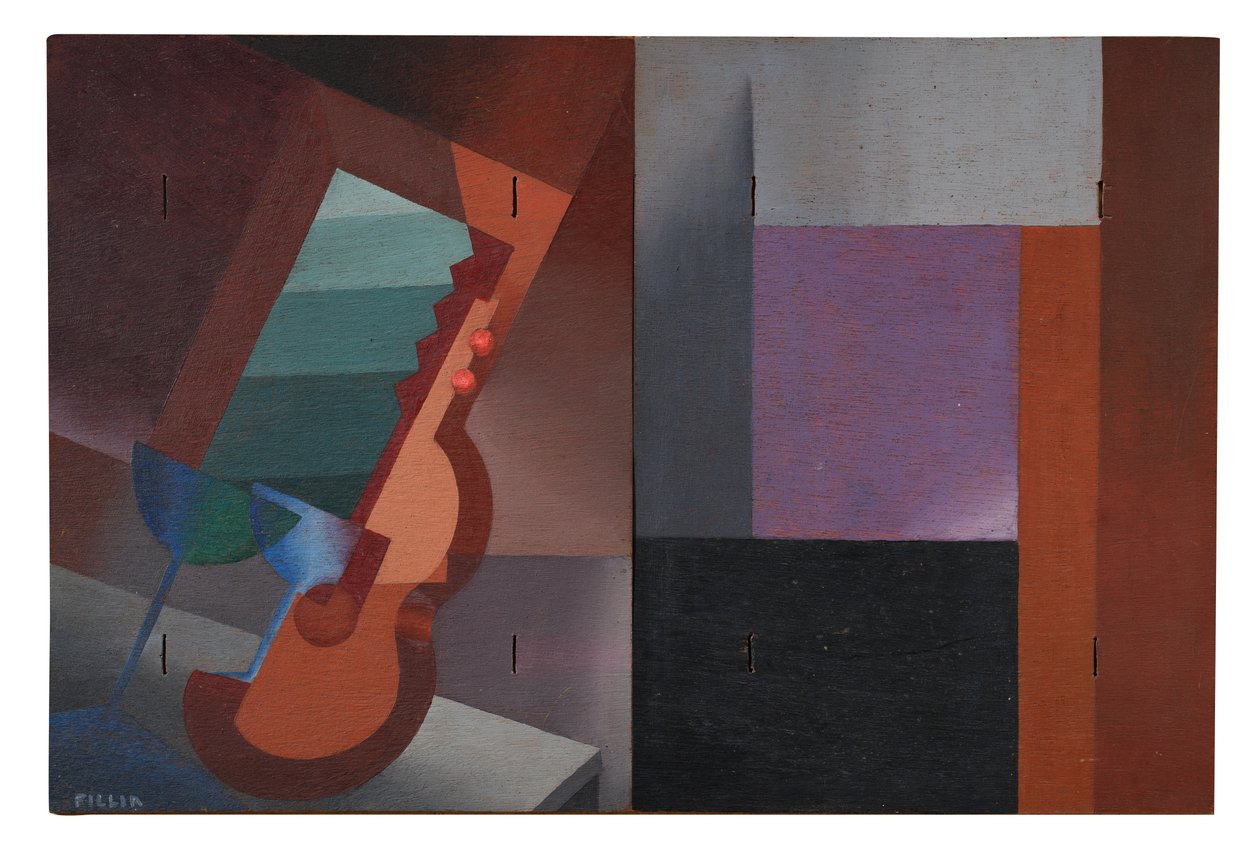 Plastische Werte von Objekten, Diptychon von Luigi Colombo Fillia