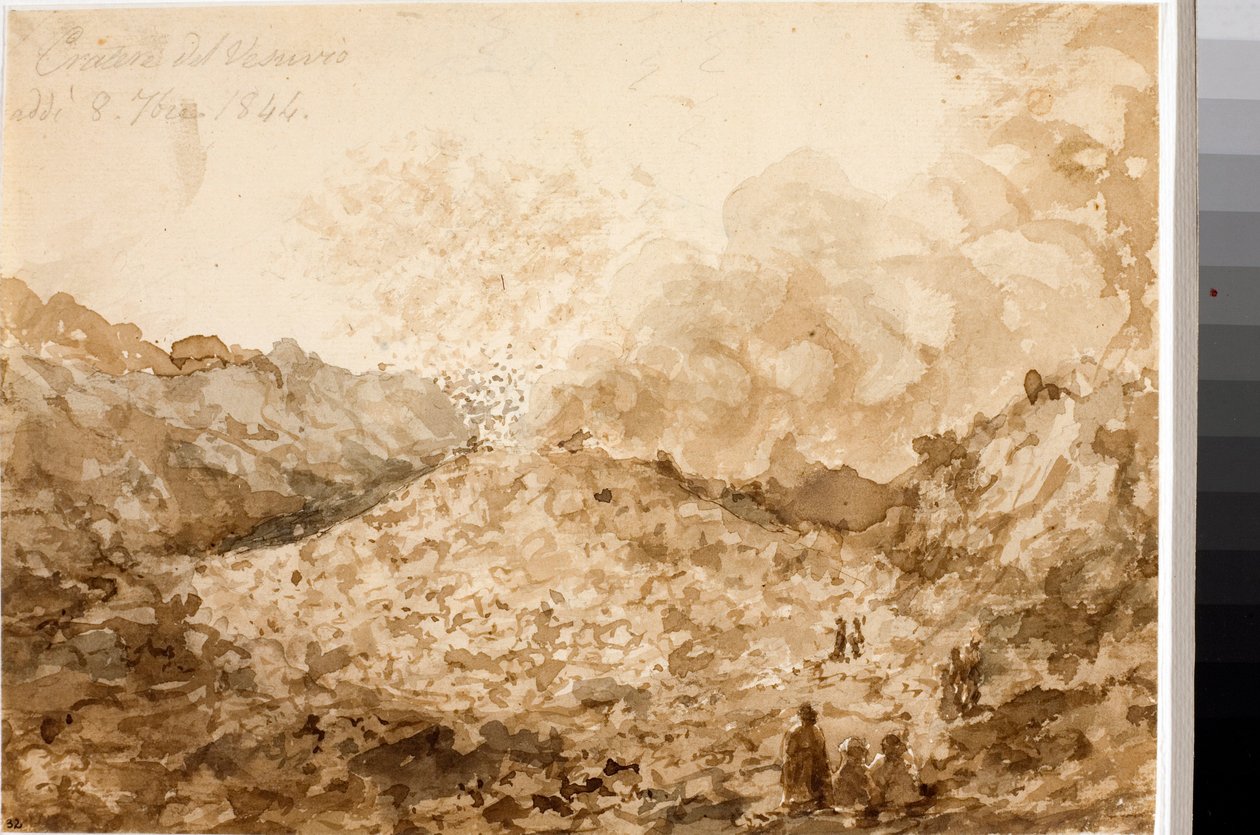 Krater des Vesuvs in Neapel von Luigi Garibbo