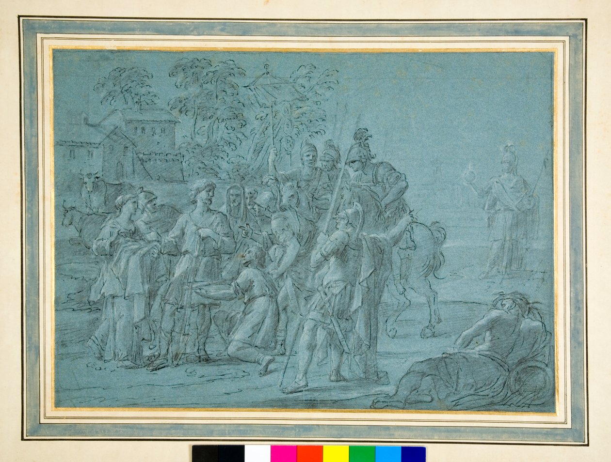 Cincinnatus vom Pflug zurückgerufen von Luigi Garzi