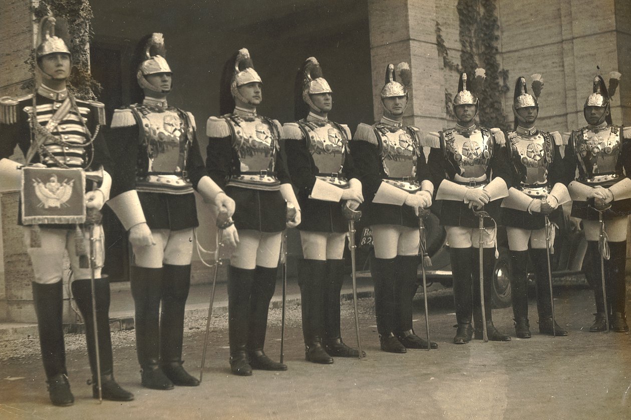 Gruppe von Kürassieren (schwere Reiter) von Luigi Leoni