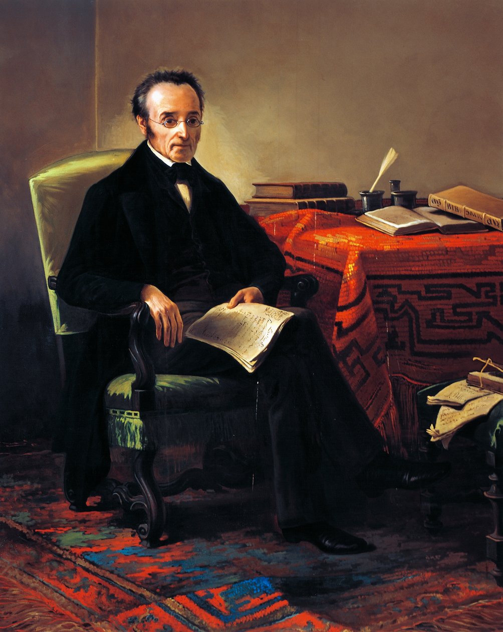 Porträt von Silvio Pellico (Saluzzo) von Luigi Norfini