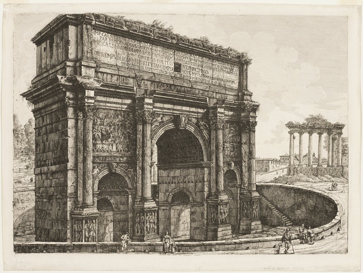 Der Bogen des Septimius Severus von Luigi Rossini