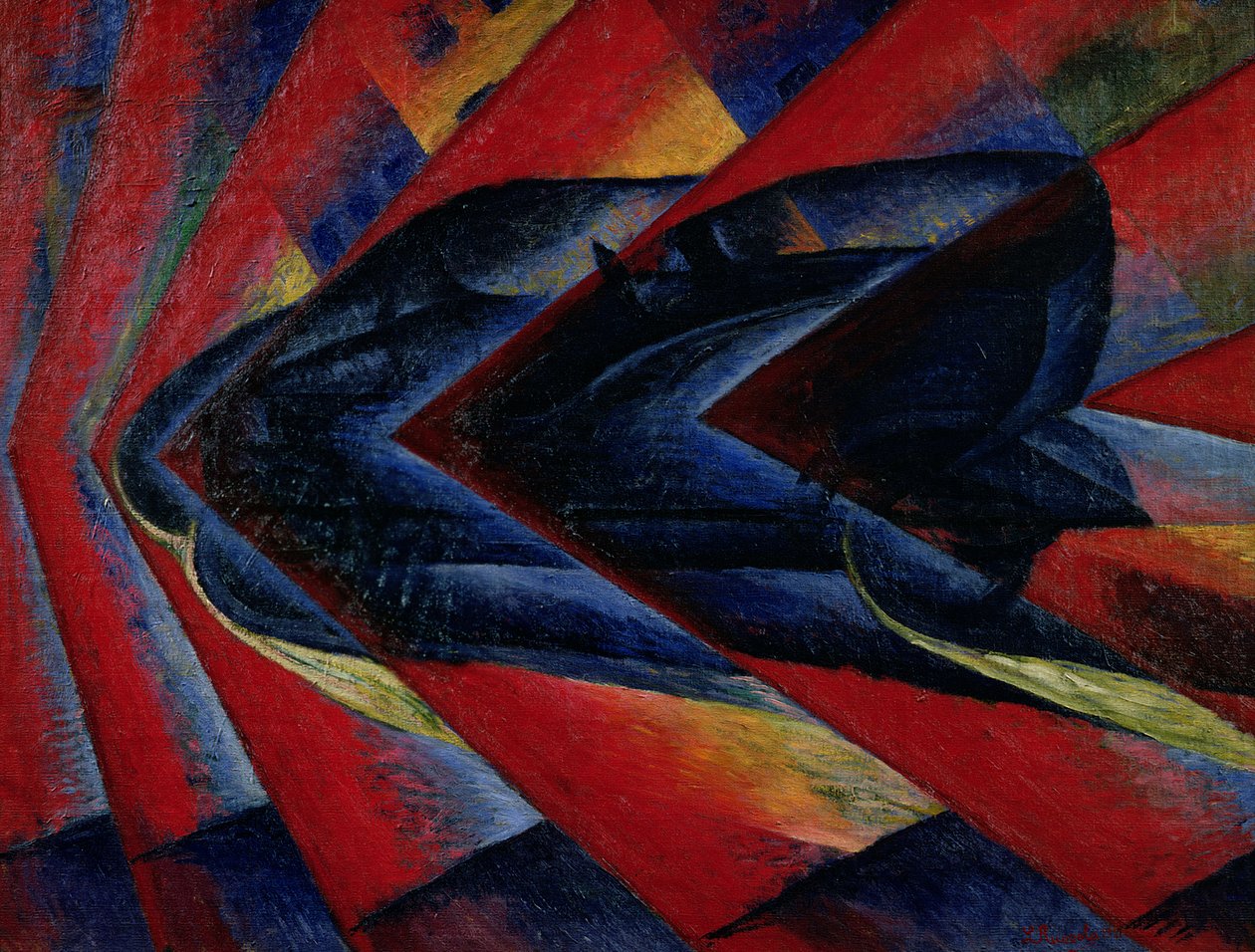 Der Dynamismus eines Automobils von Luigi Russolo