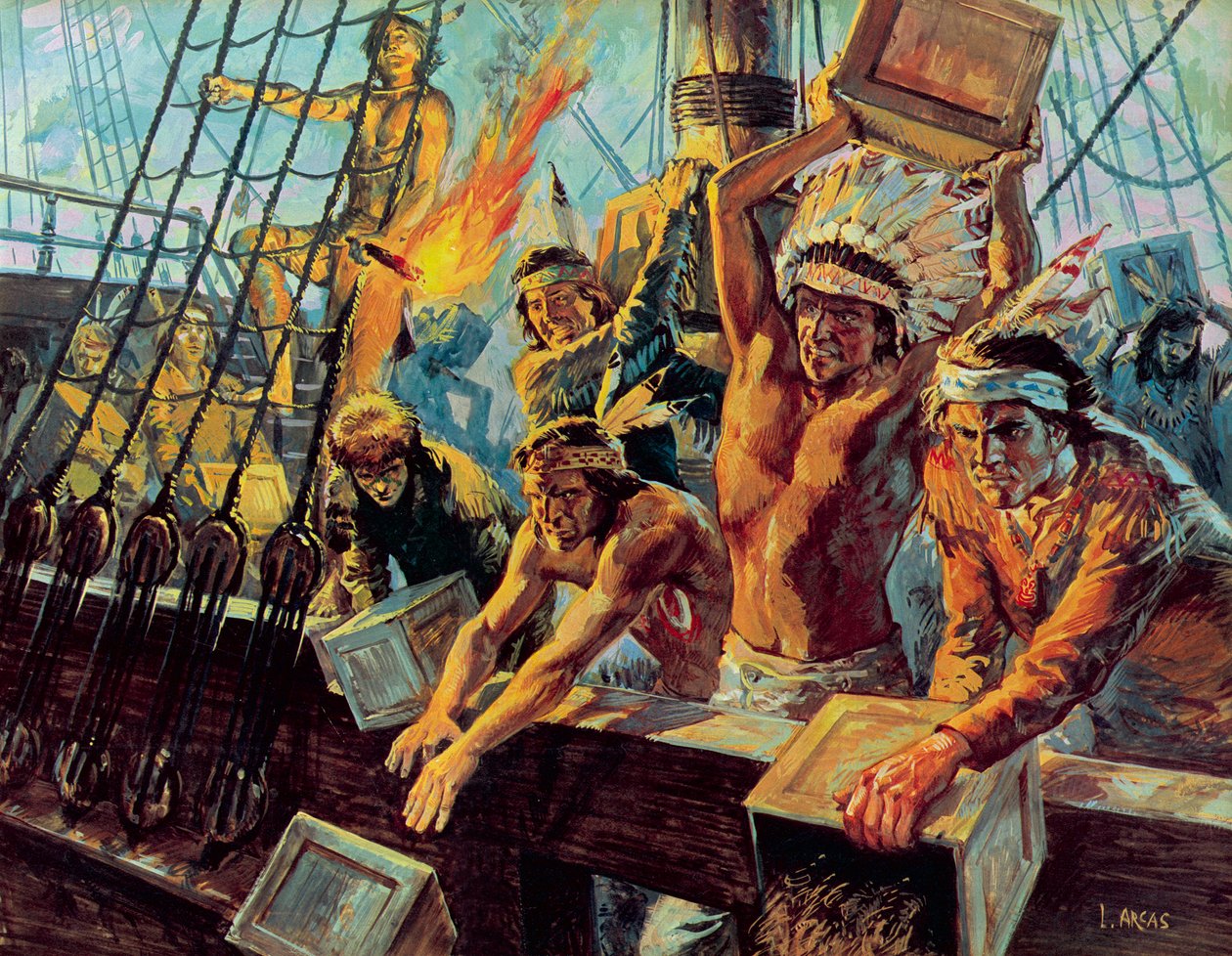 Die Boston Tea Party von Luis Arcas Brauner