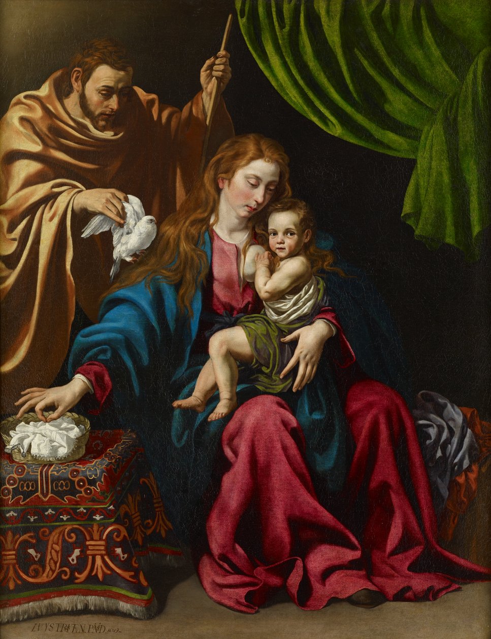 Die Heilige Familie, 1613 von Luis Tristan de Escamilla