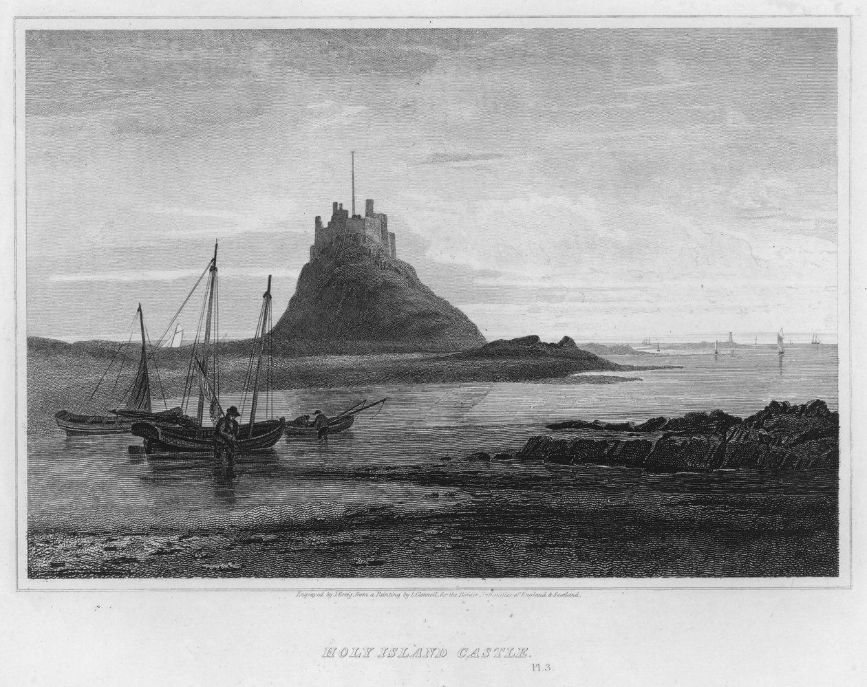 Holy Island Castle von Luke (after) Clennell