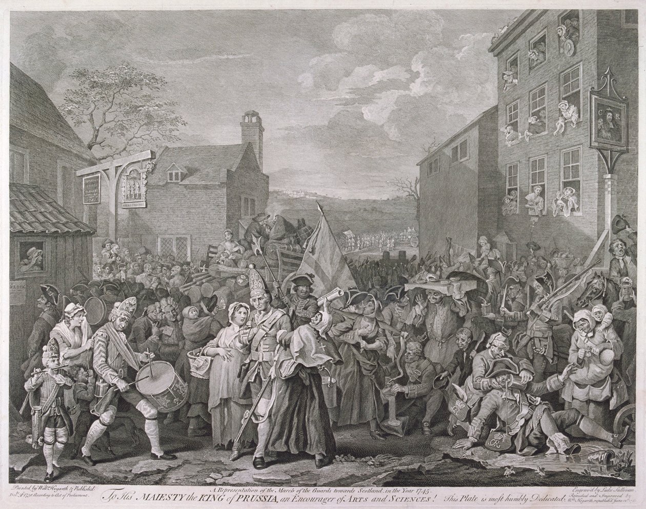 Der Marsch nach Finchley, 1761 von Luke Sullivan