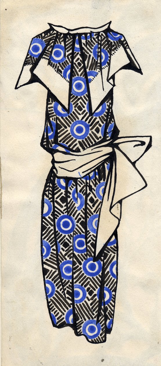 Entwurf für ein Kleid, 1924 von Lyubov Sergeevna Popova