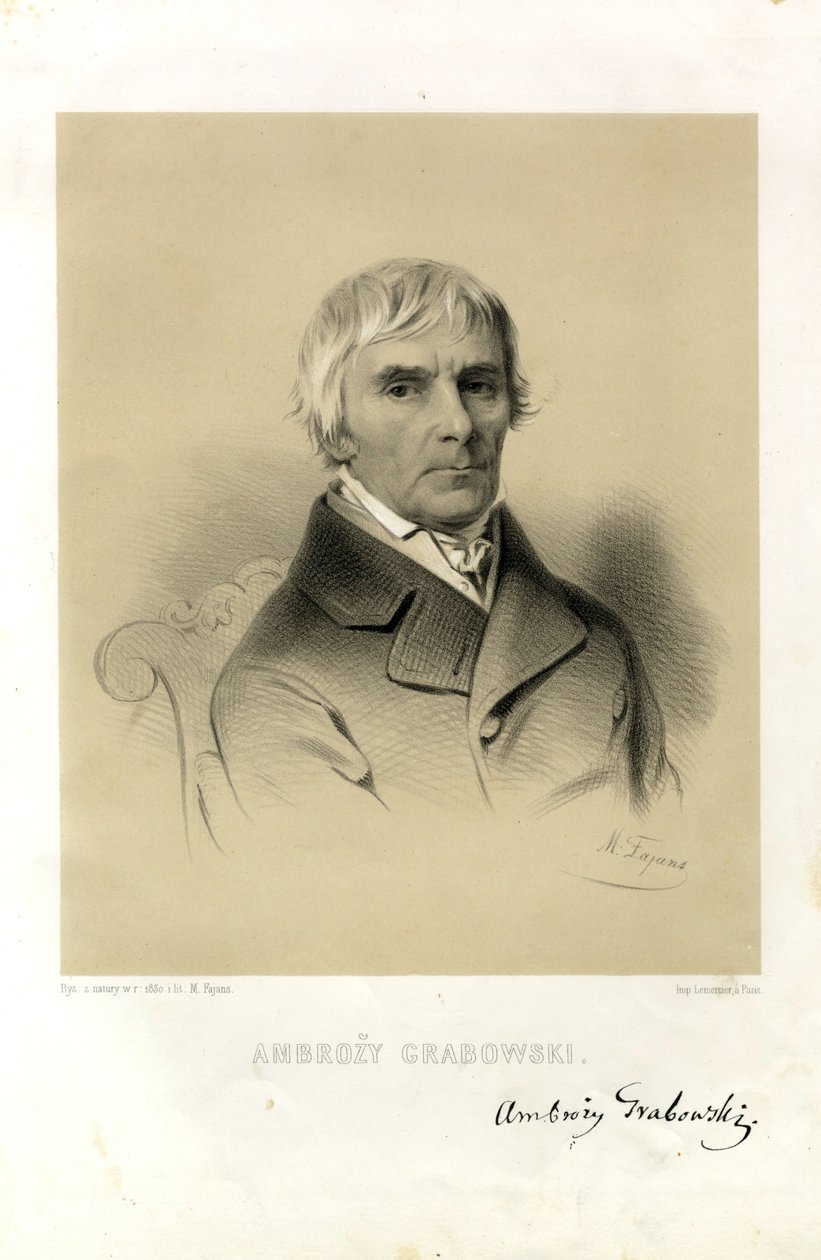 Porträt von Ambroży Grabowski von M. Fajans