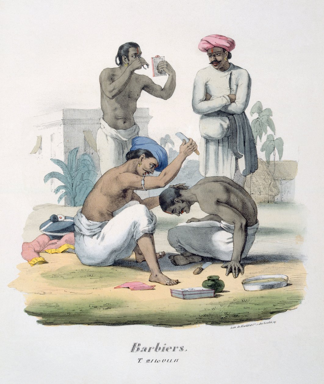Friseure, 1827-35 von M.E. Burnouf