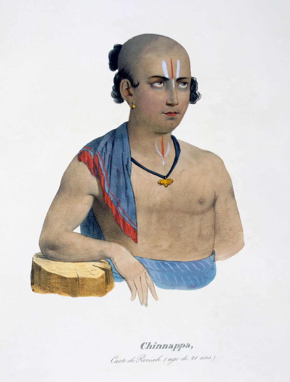 Chinnappa der Paraiyar-Kaste, 21 Jahre alt, 1827-35 von M.E. Burnouf