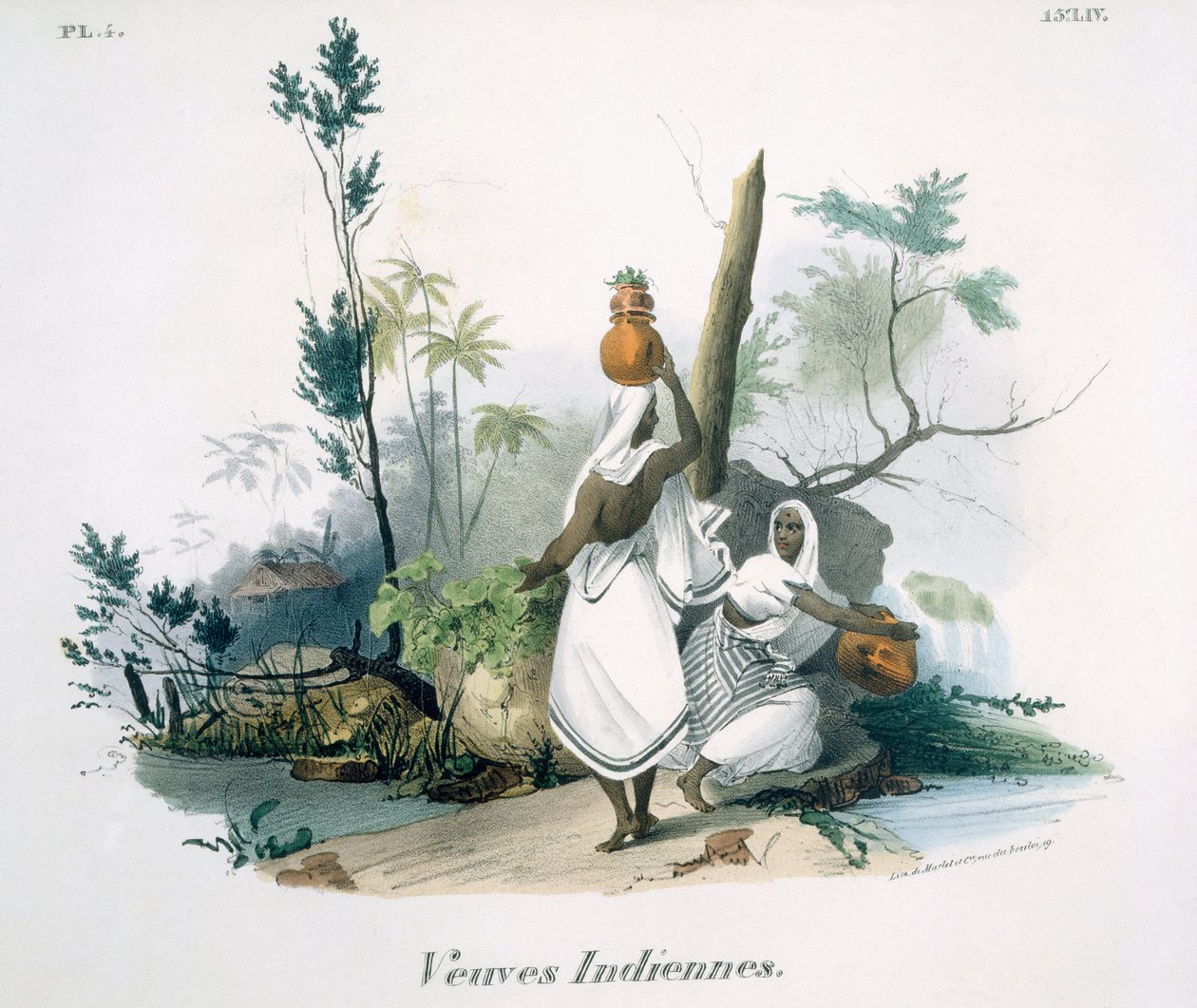 Indische Witwen, 1827-35 von M.E. Burnouf