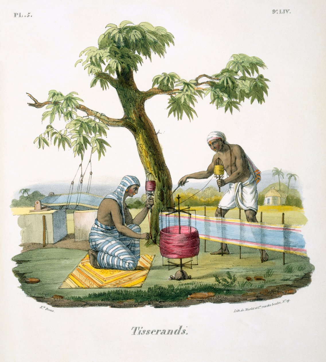 Teppichweber, 1827-35 von M.E. Burnouf