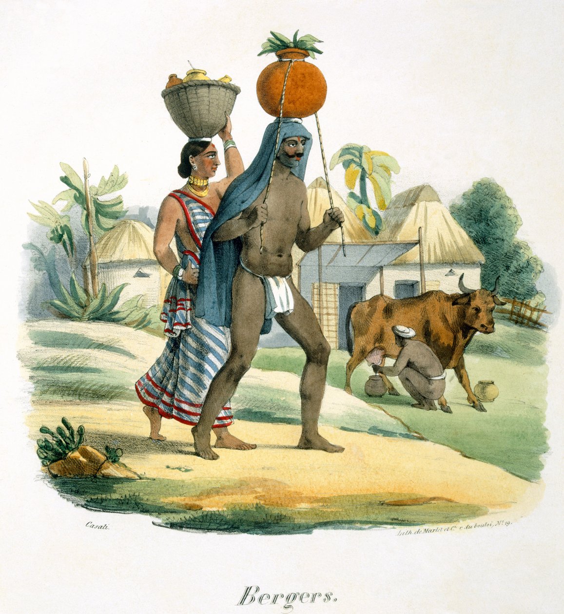 Hirten, 1827-35 von M.E. Burnouf