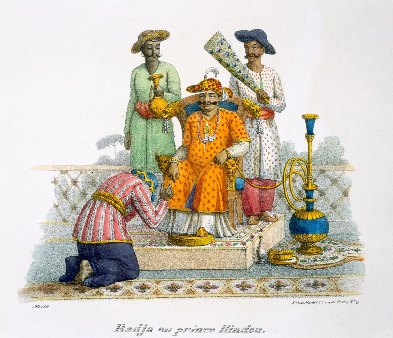 Ein Raja oder Hindu-Prinz, 1827-35 von M.E. Burnouf