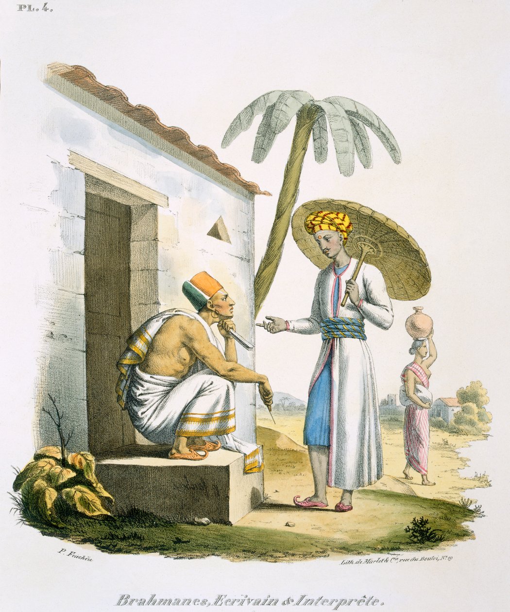 Brahmanen: ein Schreiber und ein Dolmetscher, 1827-35 von M.E. Burnouf