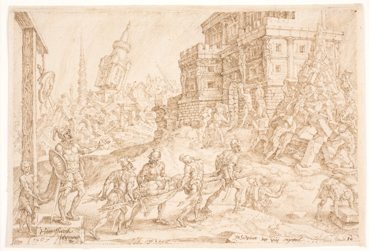 Der König von Aj wird begraben von Maarten van Heemskerck