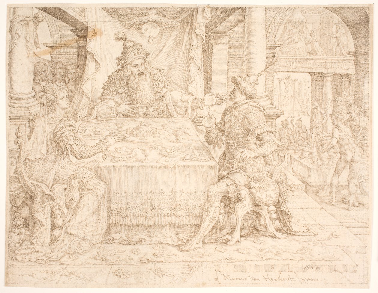 Der Sturz Hamans von Maarten van Heemskerck