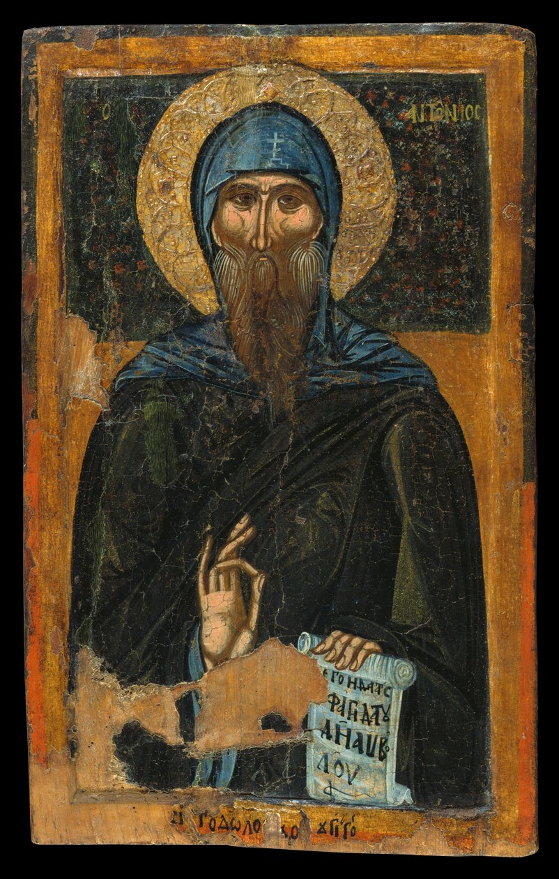 Sankt Antonius von Macedonian workshop