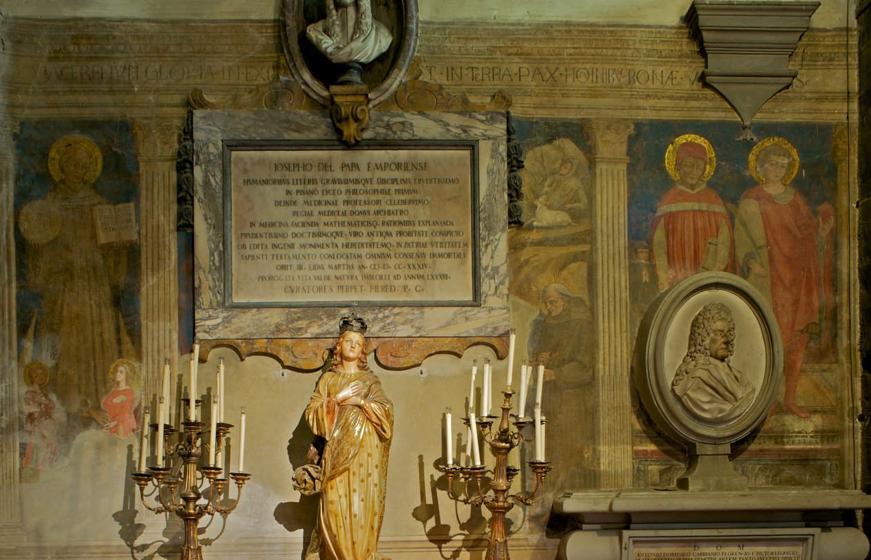Heiliger Bernhard - Geburt Christi mit den Heiligen Ansano, Ivo und Gerard von Maestro di Signa