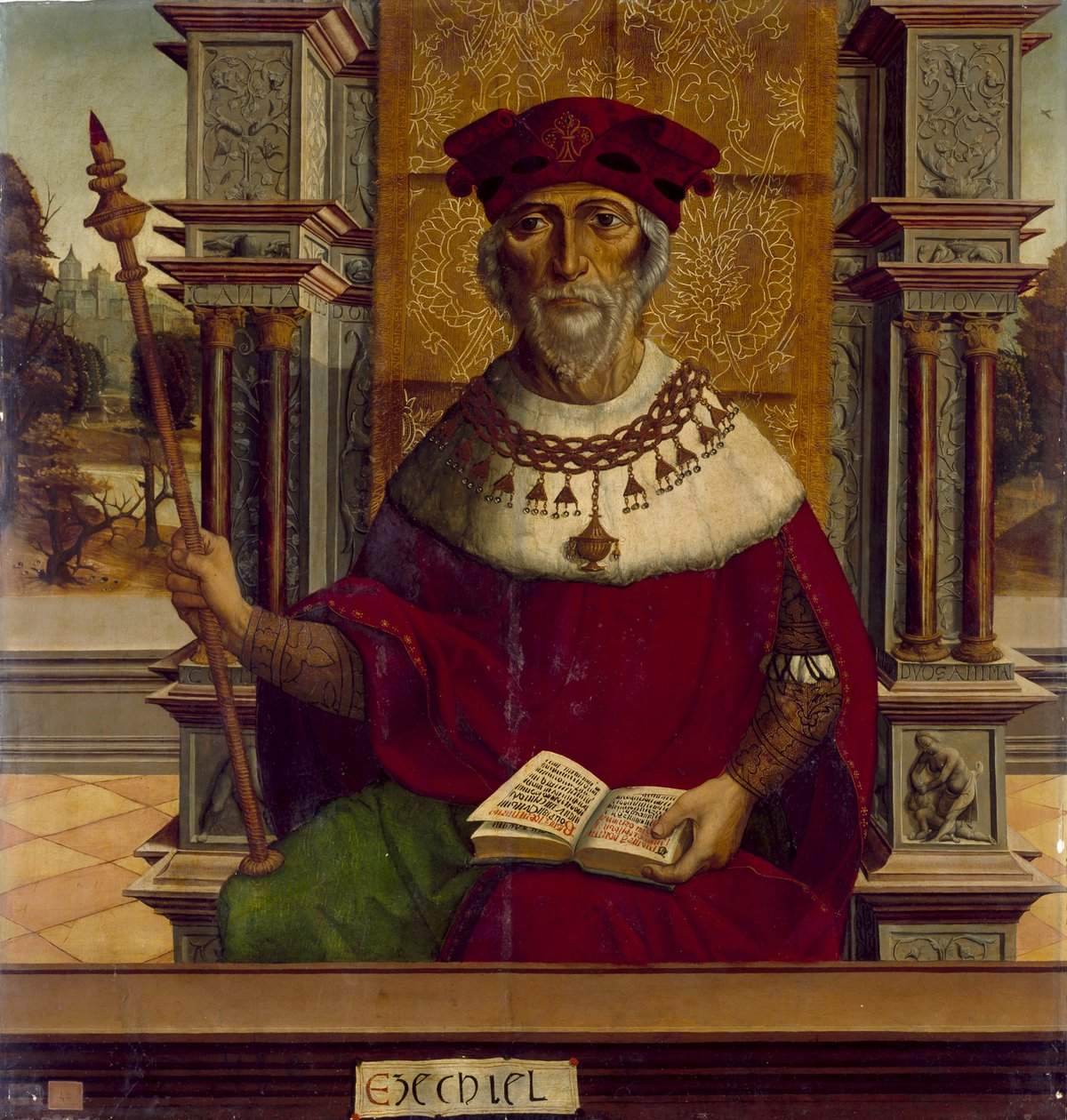 Der Prophet Ezechiel, ca. 1525 von Maestro de Becerril