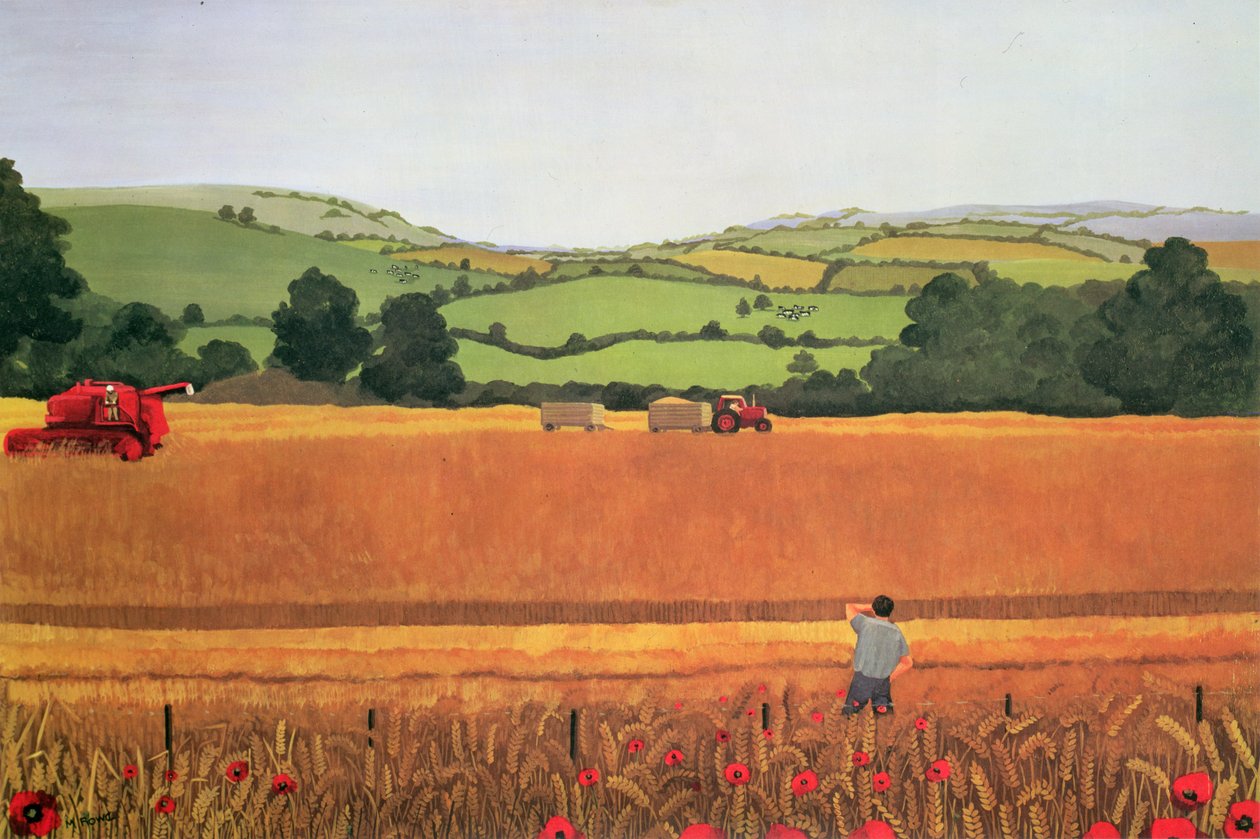 Ernte in den Cotswolds von Maggie Rowe