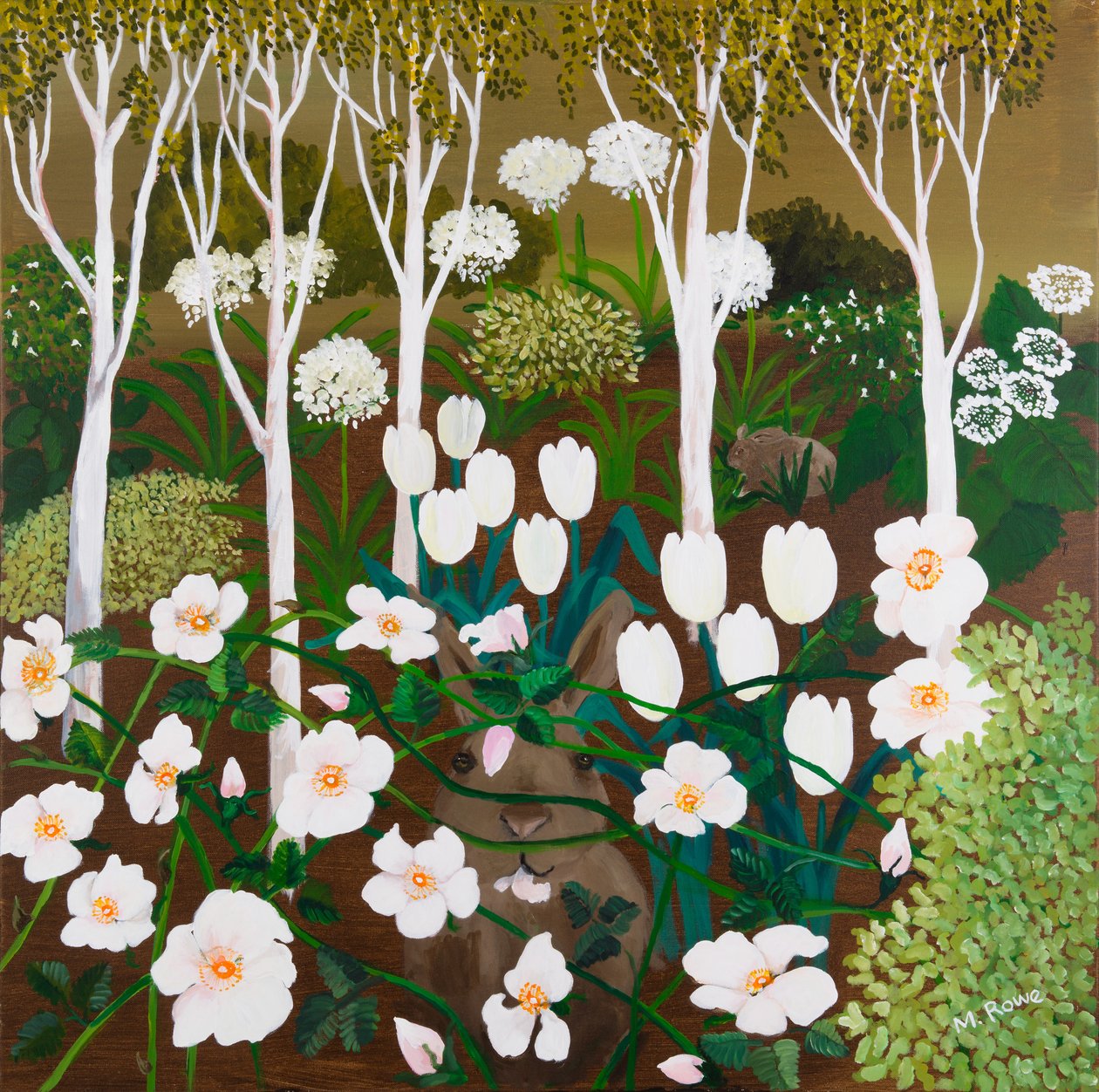 Weißer Garten, 2013 von Maggie Rowe