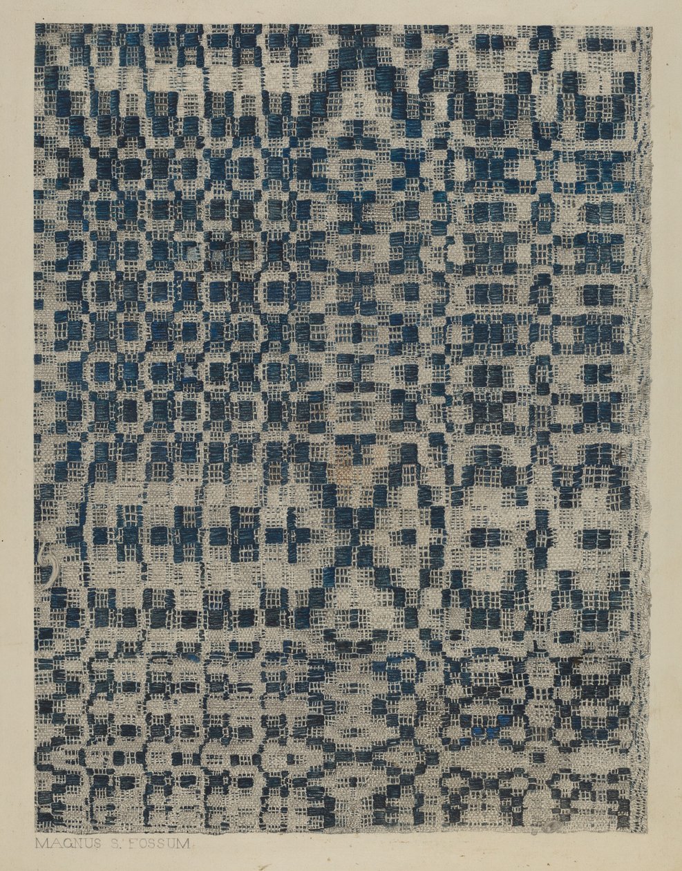 Bettdecke, ca. 1938 von Magnus S. Fossum