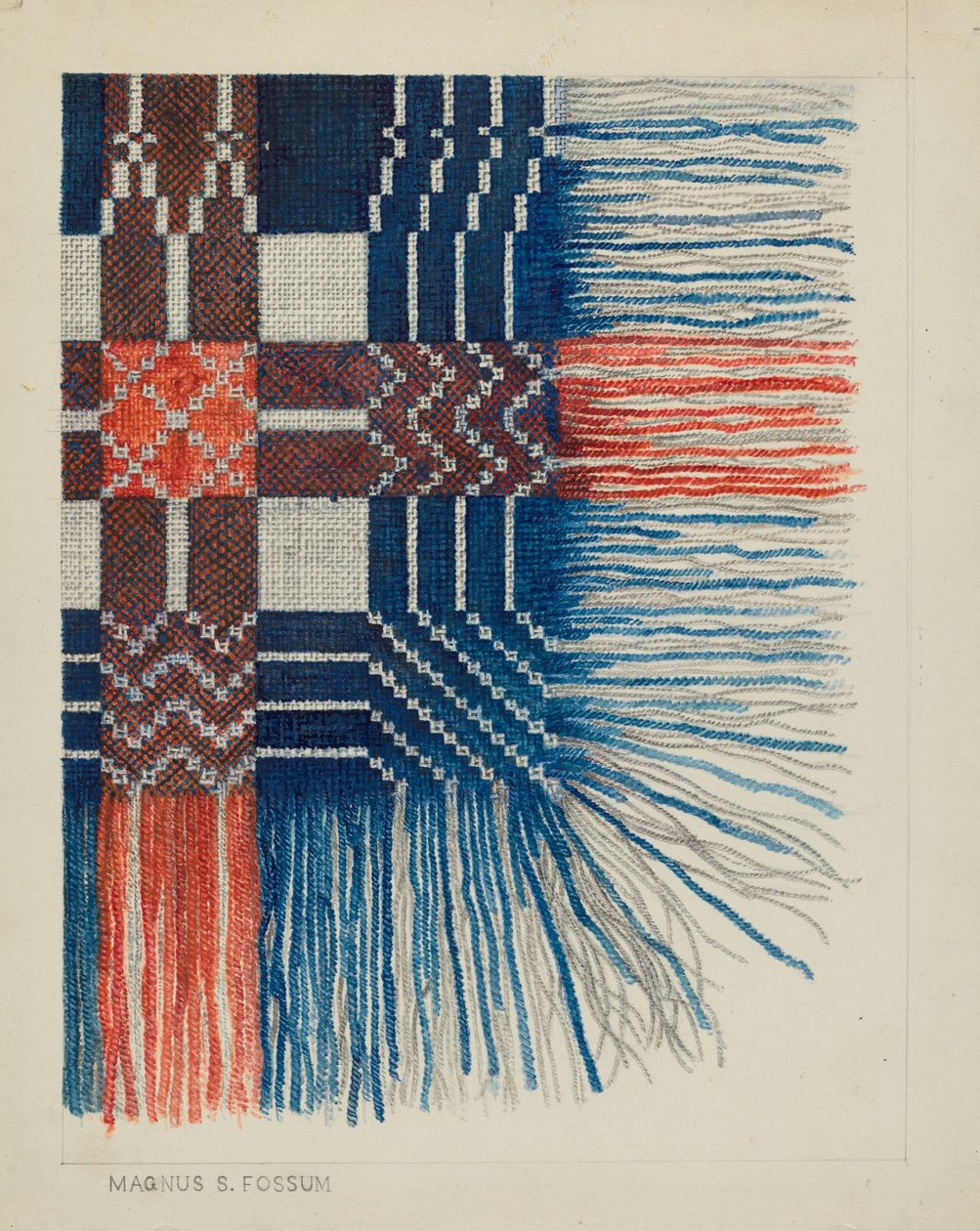 Gewebtes Deckendetail von Magnus S. Fossum