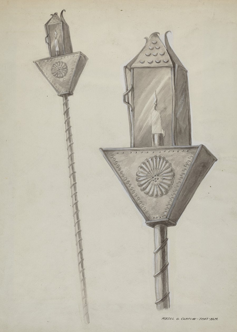 Bußprozessionslaterne, ca. 1937 von Majel G. Claflin