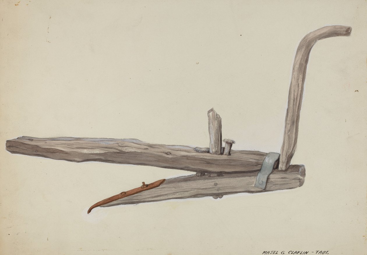 Holzpflug von Majel G. Claflin