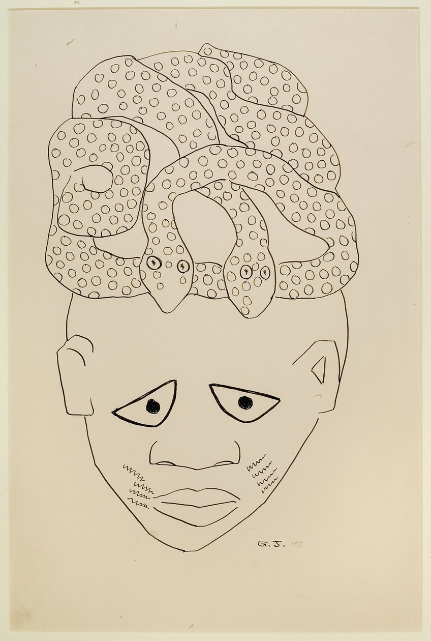 Studie einer Maske von Malvin Gray Johnson