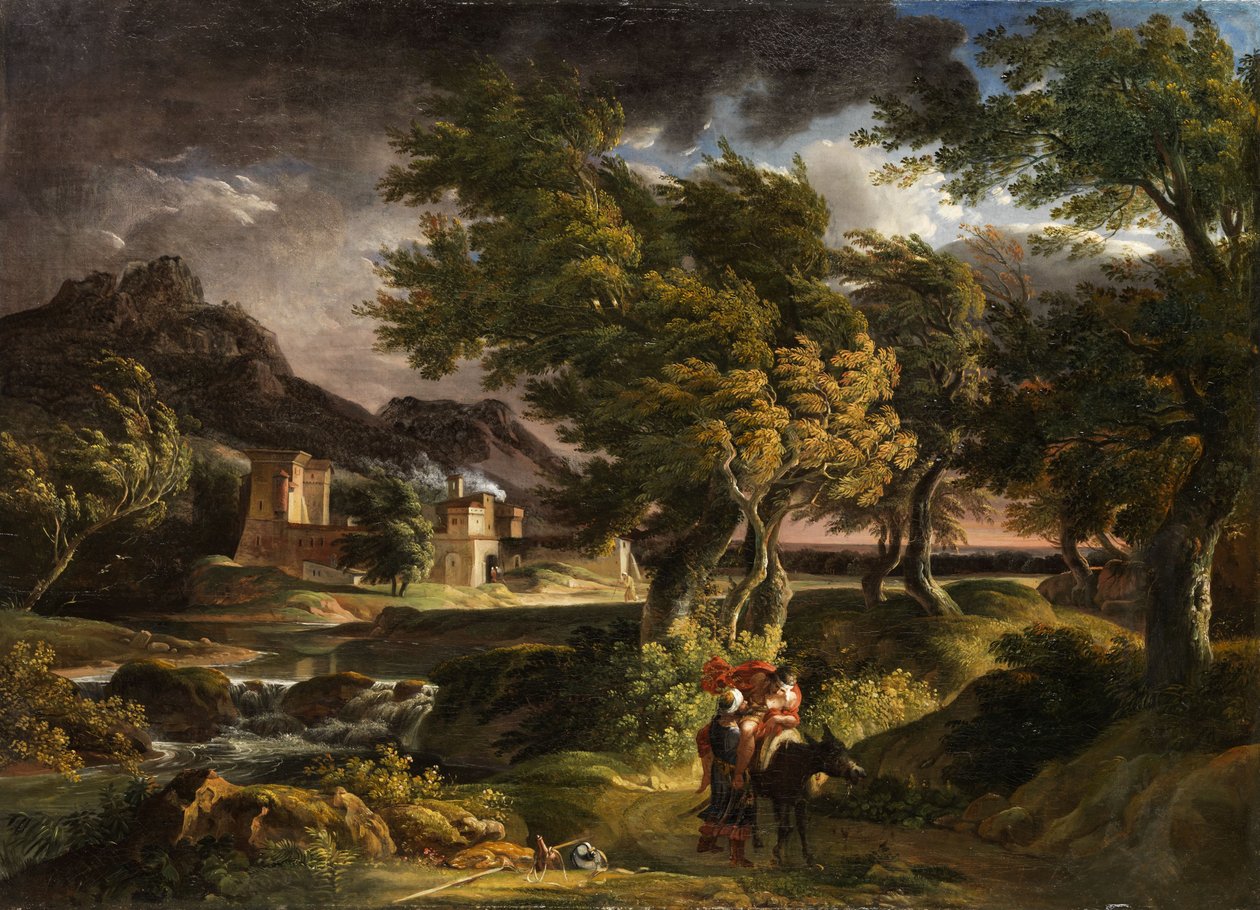 Gewittrige Landschaft von Johann Christian Reinhart