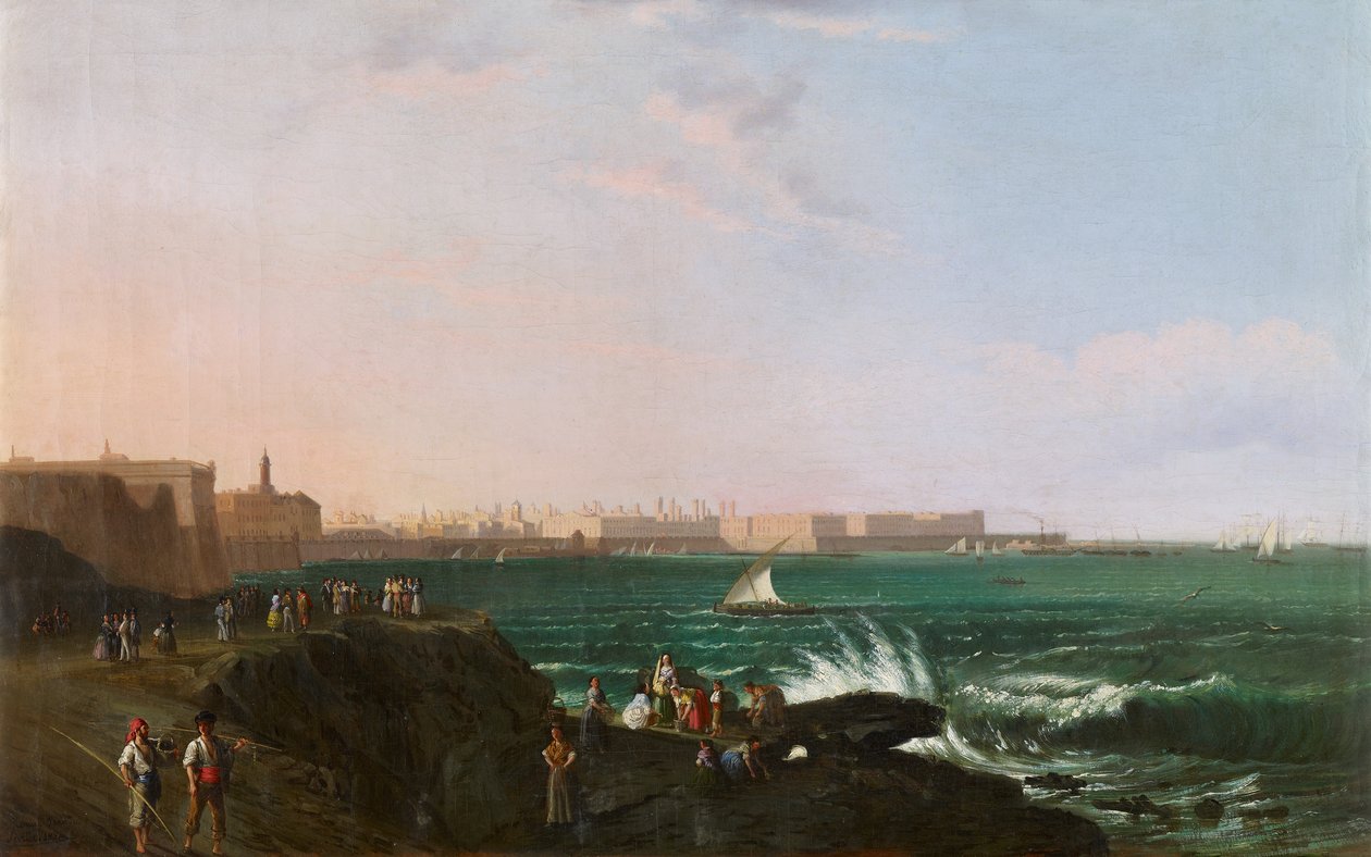 Blick auf Cádiz von Manuel Barron y Carrillo