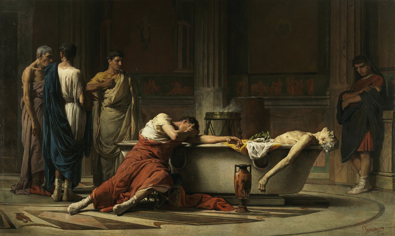 Der Tod des Seneca, 1871 von Manuel Domínguez Sánchez
