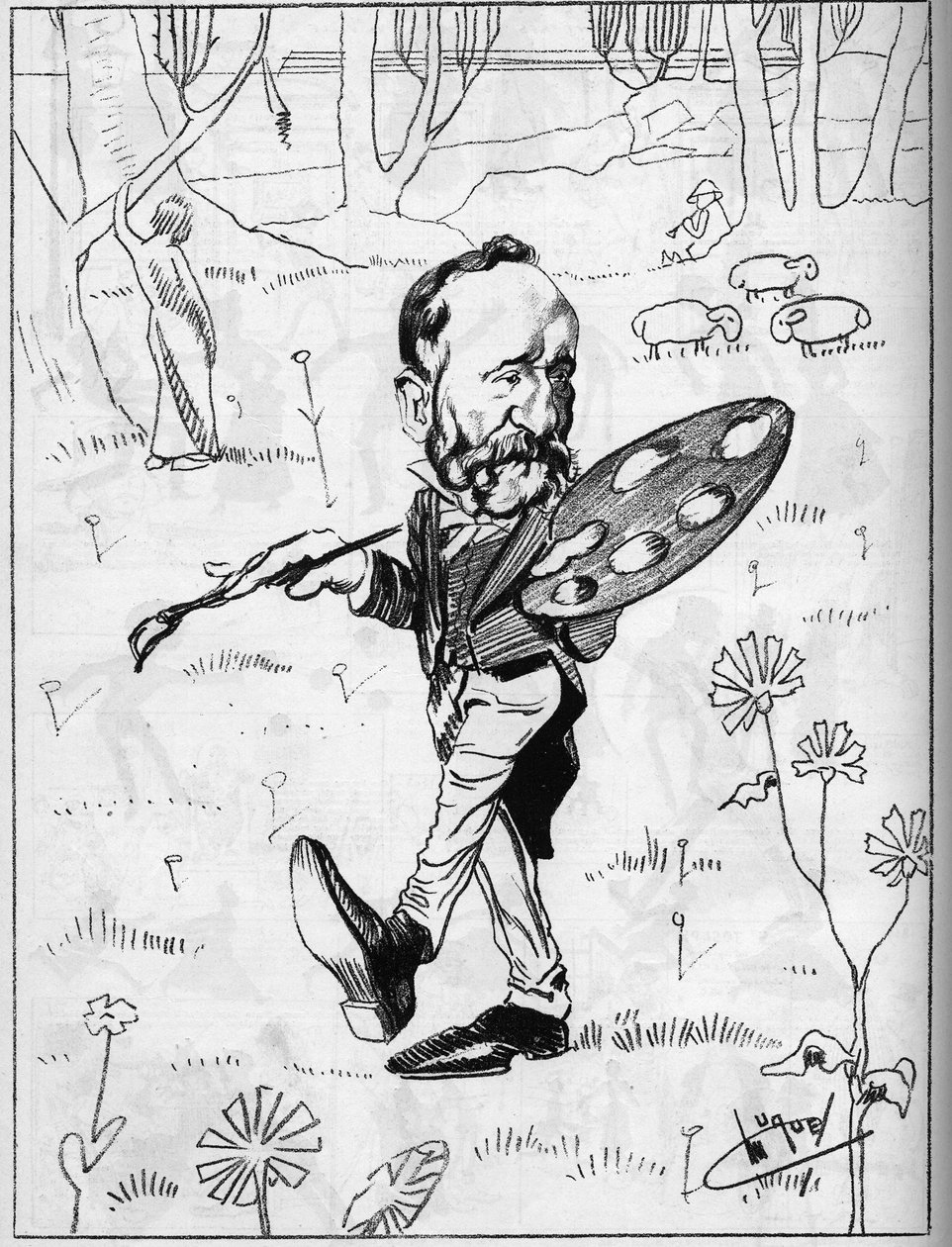 Puvis de Chavannes (1824-1898), französischer Maler von Manuel Luque