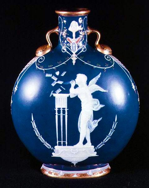Minton Pilgerflasche, 1875 von Marc Louis Emmanuel Solon