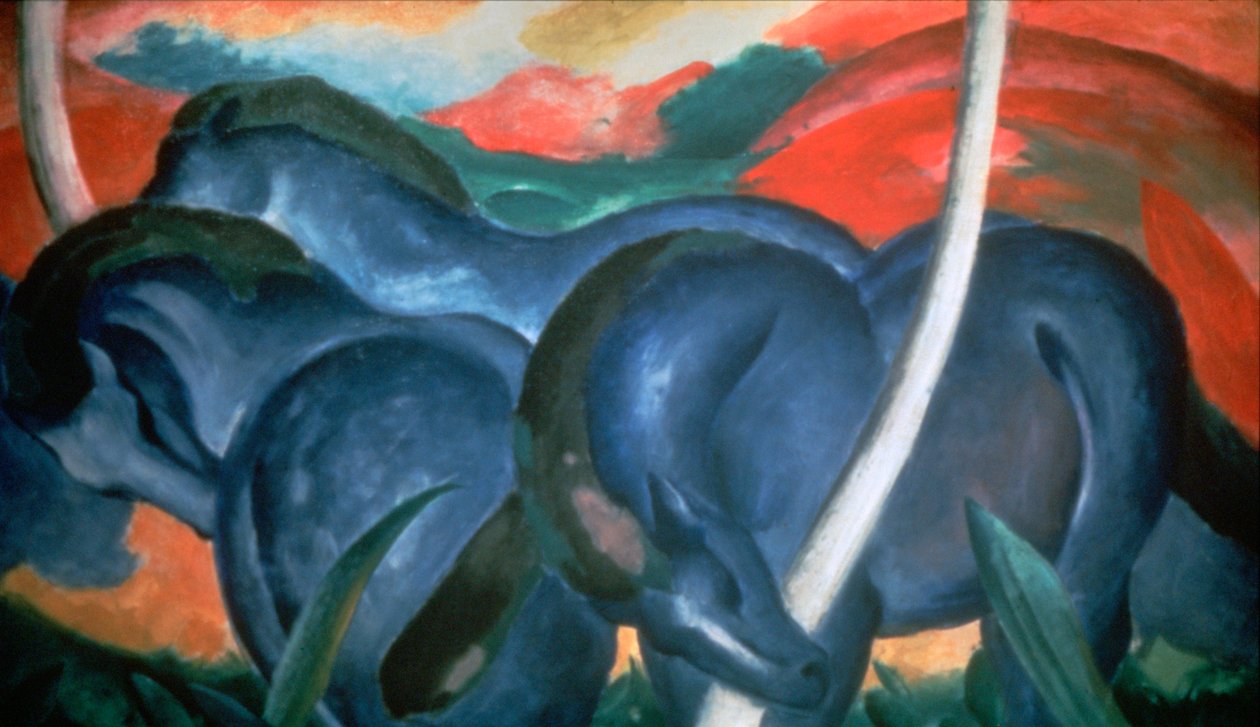 Blaue Pferde, 1911 von Franz Marc