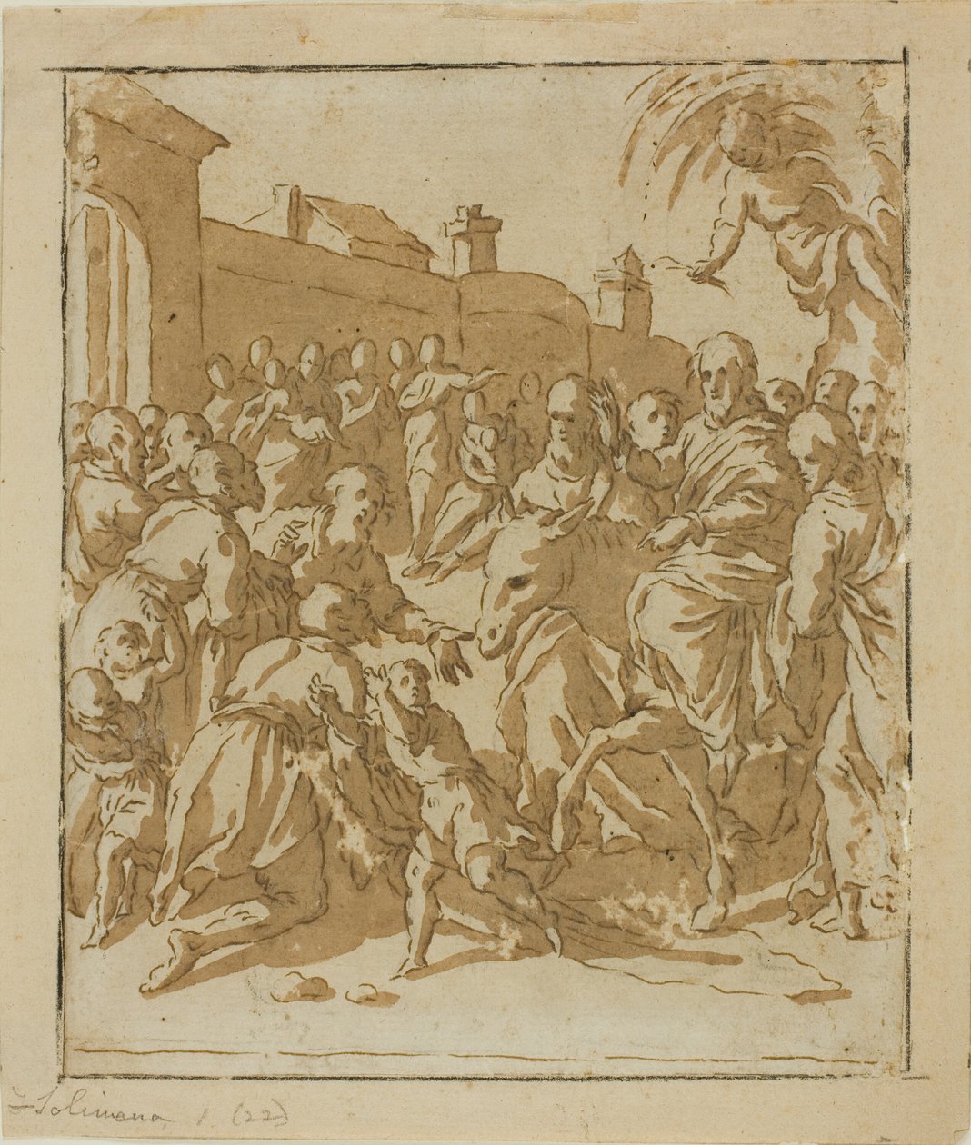 Christus zieht in Jerusalem ein von Marcantonio Bassetti