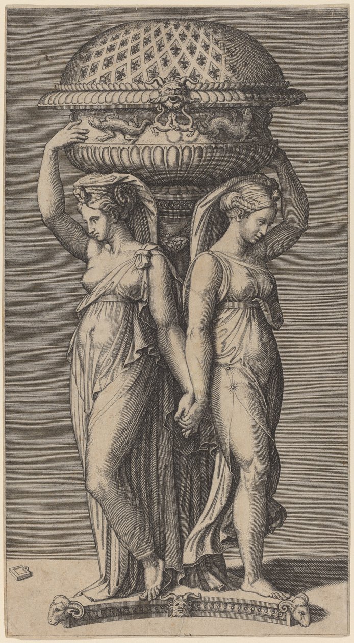 Ein Weihrauchfass von Marcantonio Raimondi