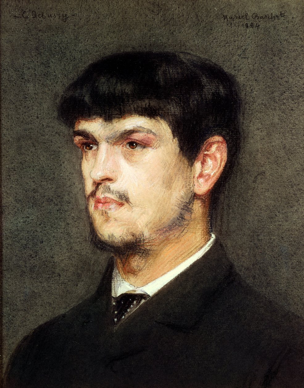 Claude Debussy in Rom, 1884 (Pastell auf Papier) von Marcel Andre Baschet