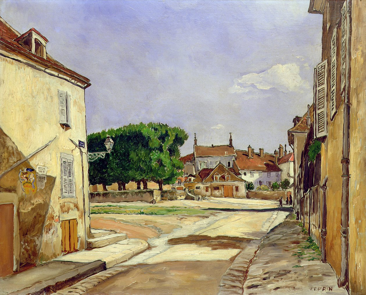 Eine Straße in Avallon von Marcel Leprin