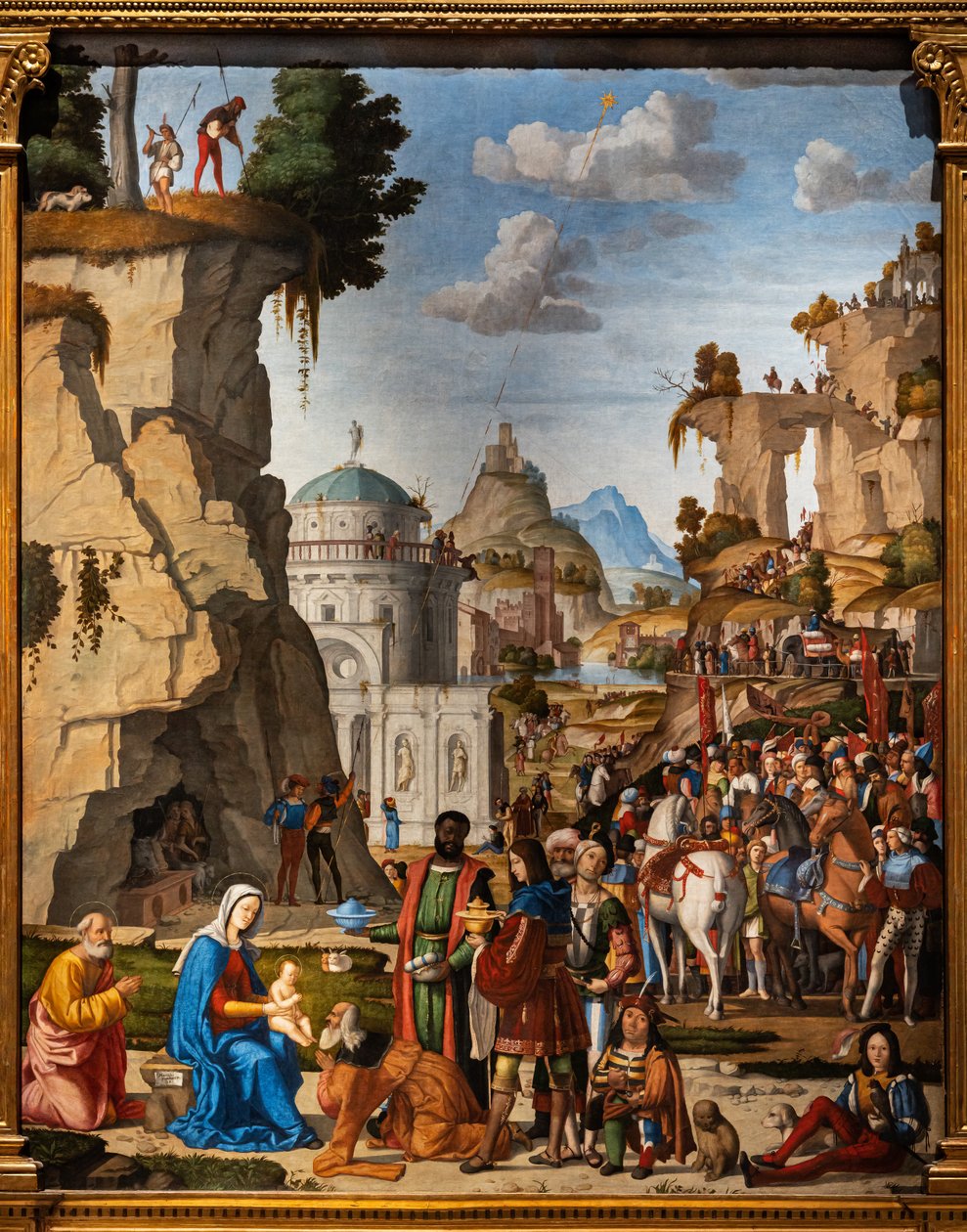 Anbetung der Weisen (Detail) von Marcello Fogolino