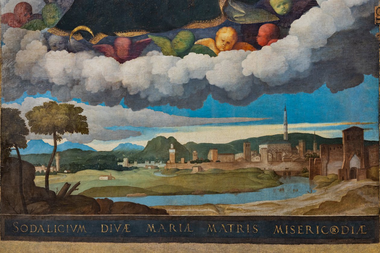 Detail der Stadt Vicenza von Marcello Fogolino