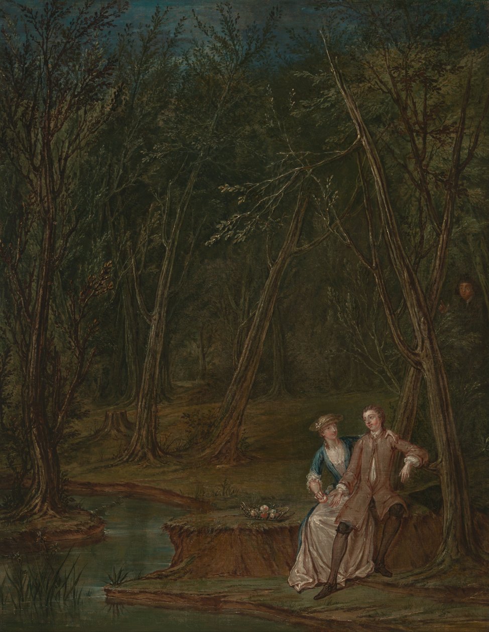 Liebende in einer Lichtung von Marcellus Laroon the Younger