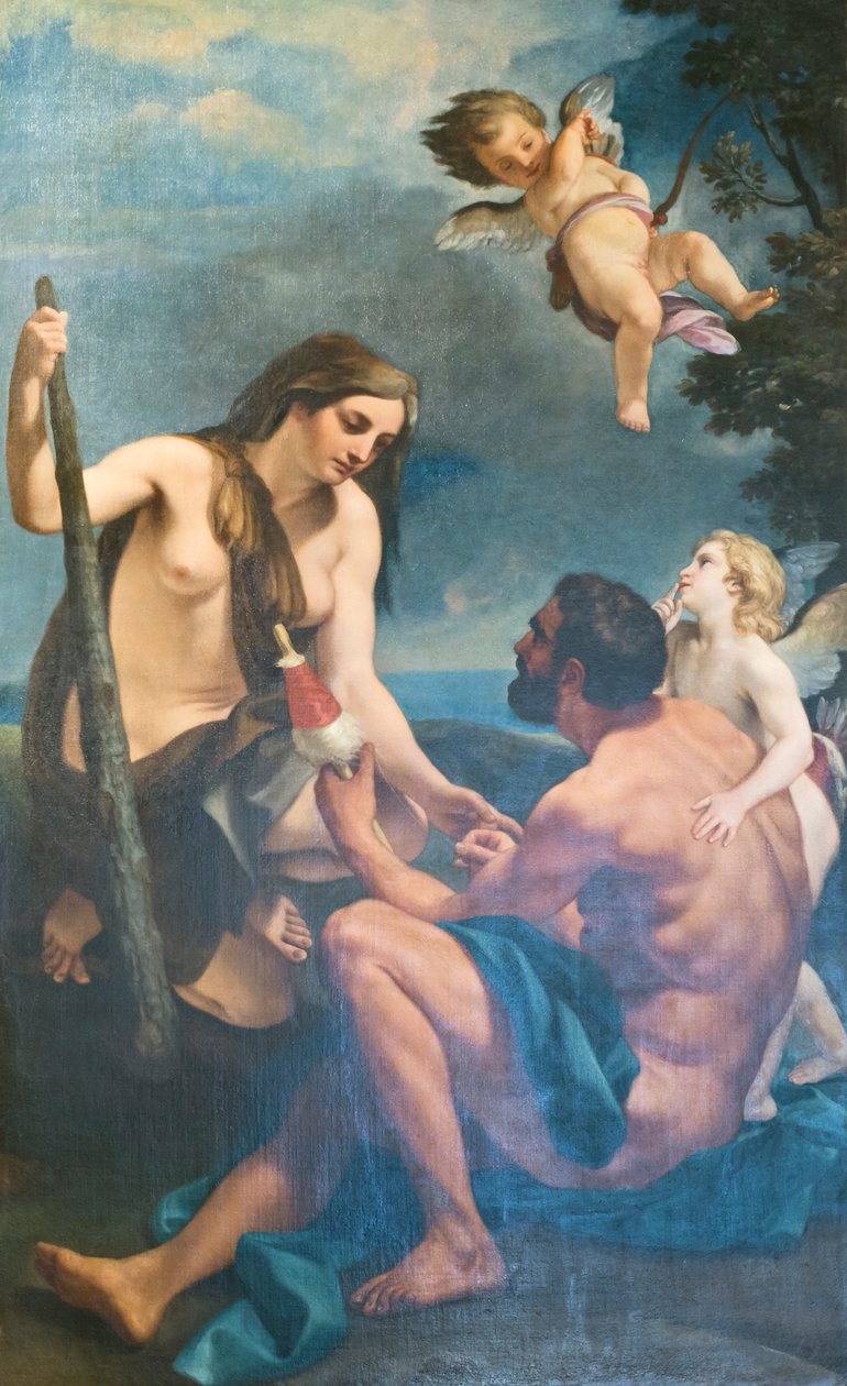 Herkules und Omphale von Marco Benefial